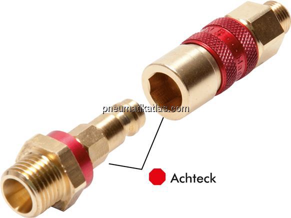 Detailansicht: Codierte Schnellverschluss-Kupplung