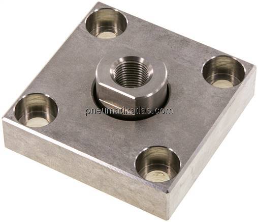 Flexokupplung m. Befestigungsplatte, M 16x1,5, 1.4301