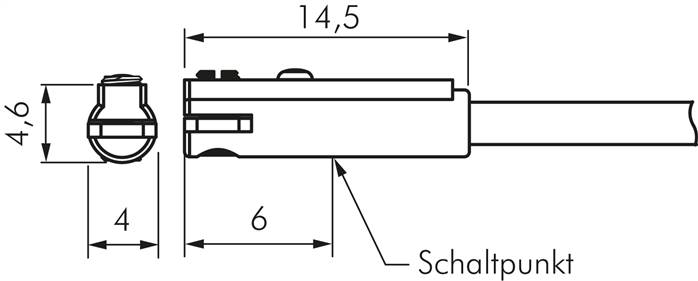 Zeichnung: Sensorabmessungen Solid State & vollele