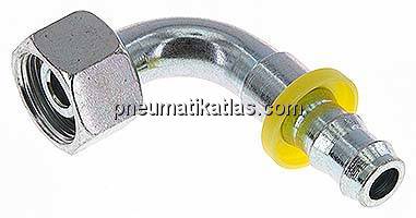 90°-Steckanschluss 15 L Überwurfmutter, 12,7mm GSP-Schl.