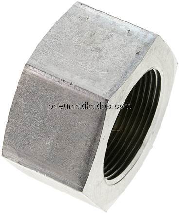 Verschlusskappe NPT 1-1/2", Stahl verzinkt