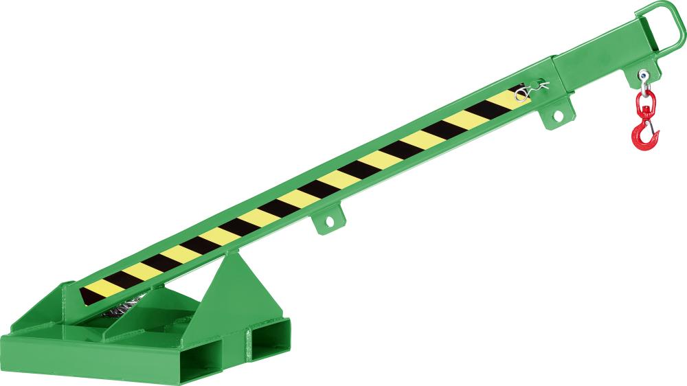 Lastarm Typ RLH-T 1 5-fach ausziehb.1000kg 25° Neigung max. 2370mm RAL 6018 gelbgrün