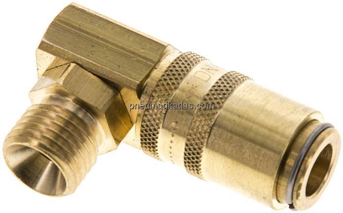 90°-Temperierkupplungsdose 9mm Zapfen,M 14x1,5(AG)