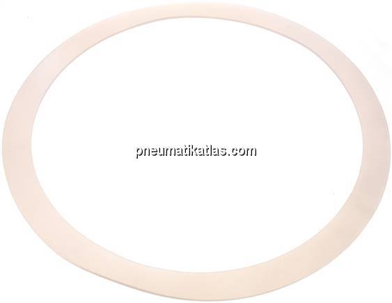 Flanschdichtung DN 300, 325x378x3 mm, Silikon