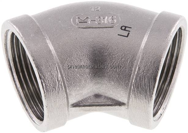 45°-Winkel Rp 1-1/4" (IG), 1.4408