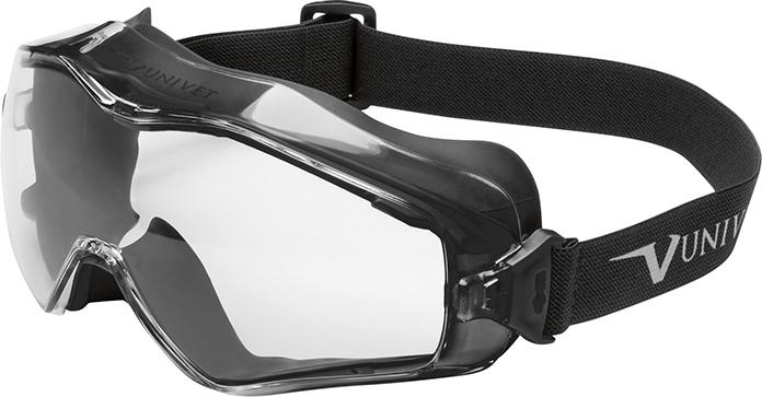 Vollsichtbrille 6X3 schwarz