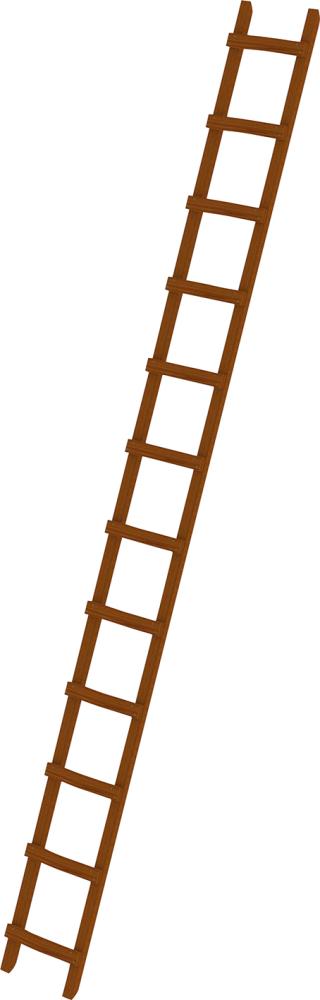 Dachleiter Holz 12 Sprossen