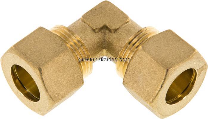 Winkel-Klemmringverschraubung 14 (M20x1,5)mm, Messing