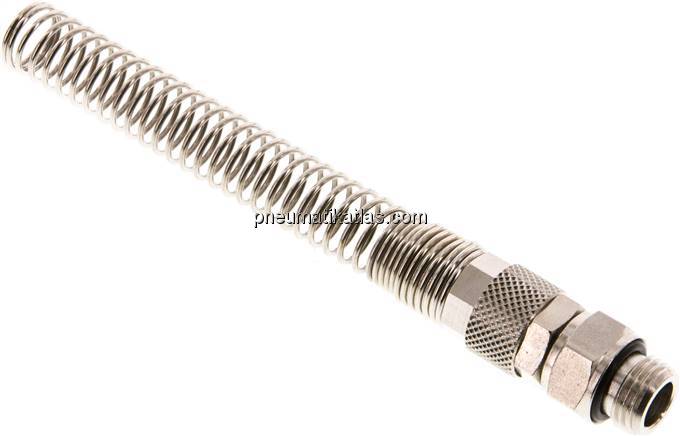 Gerade Drehverschraubung G 1/4"-10x6,5mm mit Knickschutz