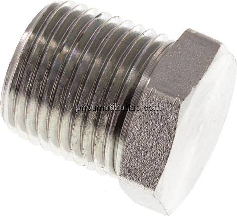 HD-Verschlussstopfen Außenskt. NPT 3/8", Stahl verzinkt