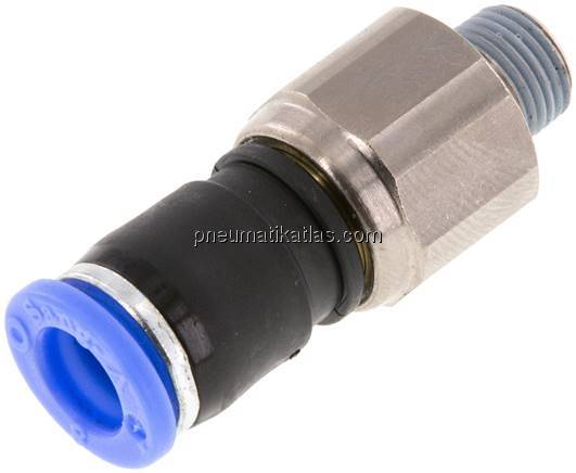 Gerade Drehverschraubung R 1/8"-8mm, IQS-Standard