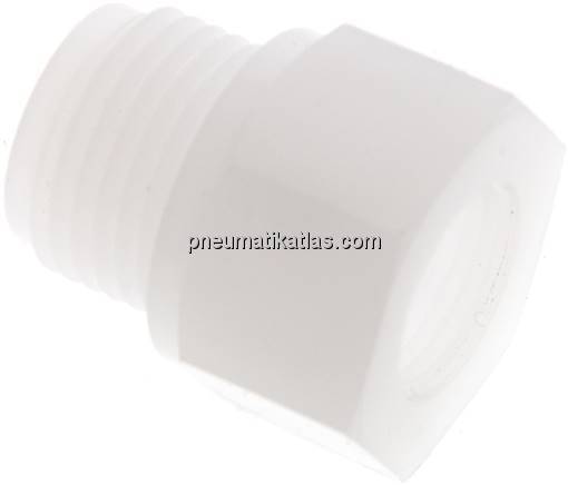 Reduziernippel G 1/2"(AG)-G 3/8"(IG), PVDF