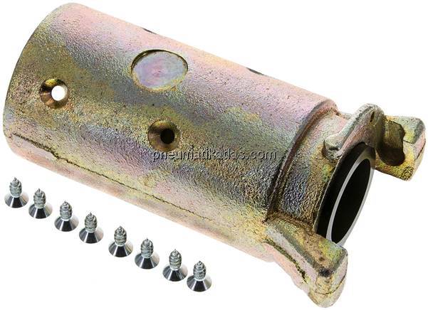 Sandstrahlkupplung Temperguss verzinkt, Schlauch 38x56 mm