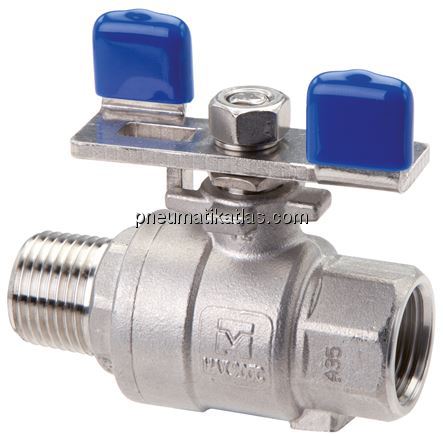 Exemplarische Darstellung: Edelstahl-Kugelhahn 2-t