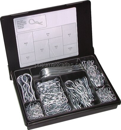 Exemplarische Darstellung: Federstecker-Sortimente