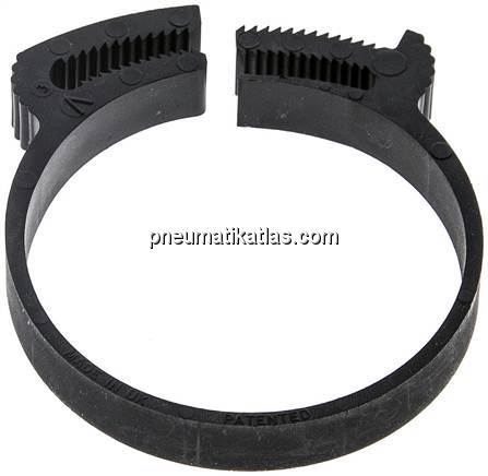 Schnapp-Schlauchschelle, Nylon, 49,2 - 53,6mm