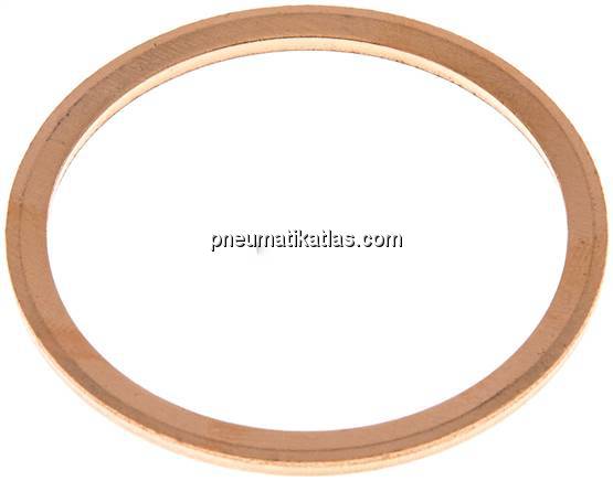 Dichtring aus Kupfer, für G 1" (33,3x38,9x2 mm)