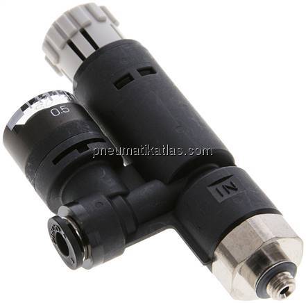 Druckregler M 5-4mm, mit Manometer, IQS-Standard