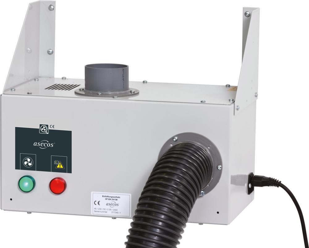 Entlüftungsaufsatz Wandm m Überw, Alarm