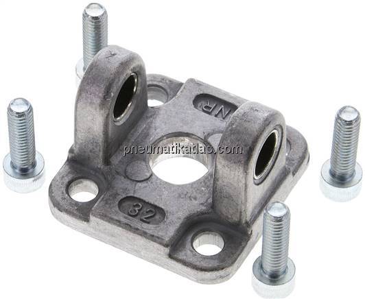 Gabelschwenkbefestigung für Kompaktzylinder 32 mm