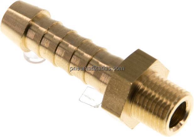 Gewindetülle M 8x0,75-6 (1/4")mm, Messing