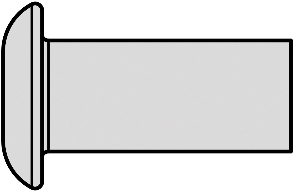 Magazin-Blindniet G-Speed Alu Flachrundkopf 4,8 x 8,5 , Länge: 510 mm, Übergröße