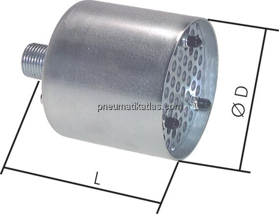 Exemplarische Darstellung: Hochleistungsschalldämp