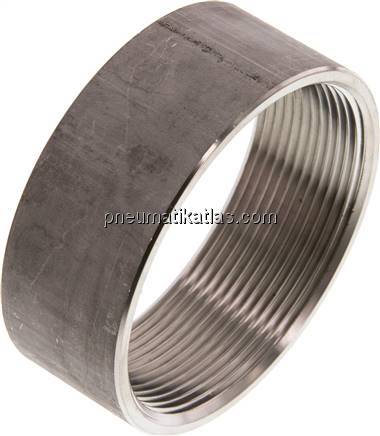 Anschweißmuffe Rp 2-1/2"-30mm, 1.4571 (DIN2986-halb)