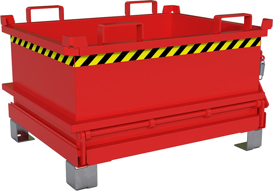 Mini-Klappbodenbehälter MSB 250, lackiert, Feuerrot