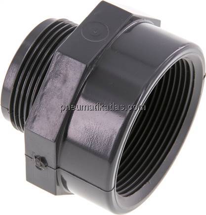 Reduziernippel G 1-1/2"(AG)-Rp 2"(IG), PVC-U