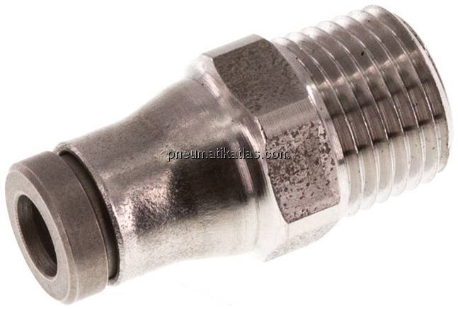 Gerader Steckanschluss NPT 1/8"-4mm, IQS-Edelstahl