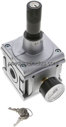 MULTIFIX Druckregler, abschließbar,G 3/4" 0,1 - 3bar