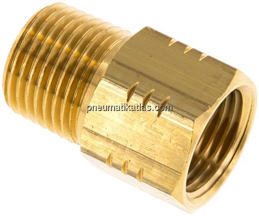 Reduziernippel R 1/2"(AG)-NPT 1/2"(IG), Messing