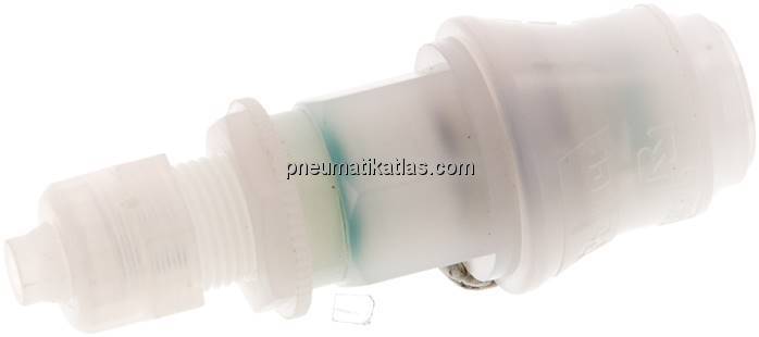 Schott-Kupplungsdose (NW5) 8x6mm Schlauch, PVDF