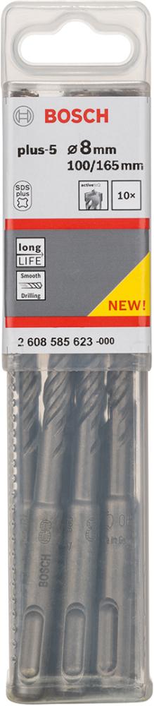 Hammerbohrer 8x100x165mm Bosch VE à 10 Stück SDS plus-5