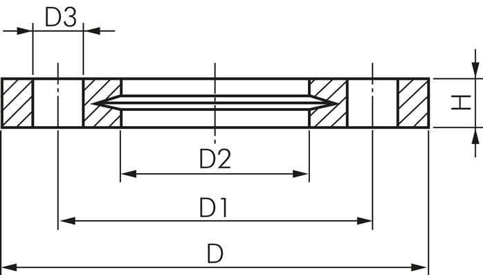 Zeichnung: Losflansche