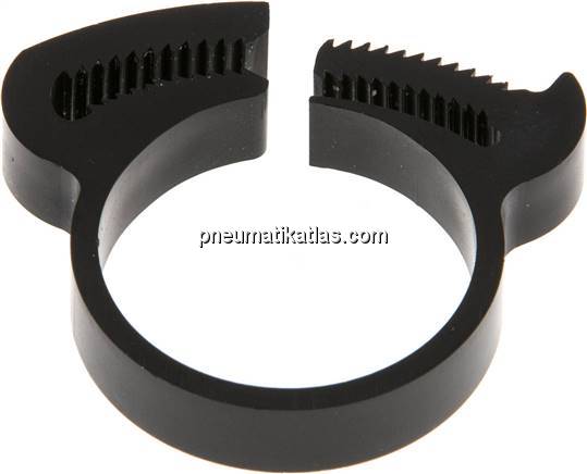 Schnapp-Schlauchschelle, Nylon, 22,3 - 25,2mm