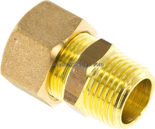 Gerade Klemmringverschraubung R 1/2"-16 (M22x1,5)mm, Messing