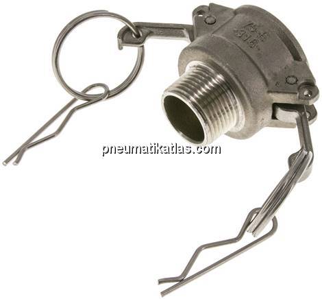 Kamlock-Kupplung (B) NPT 3/4"(AG), Edelstahl (1.4408)