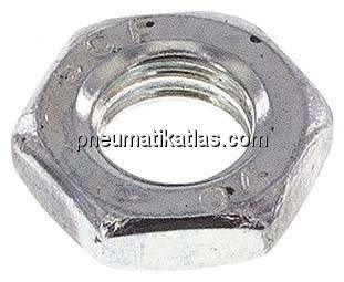 Sechskant-Gegenmutter M 6, Stahl verzinkt