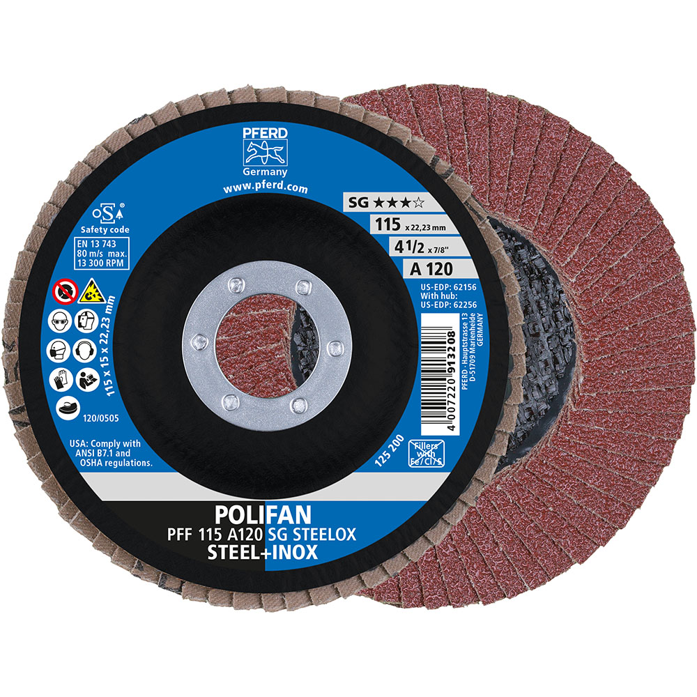 POLIFAN-Fächerscheiben PFF 115 A 120 SG STEELOX