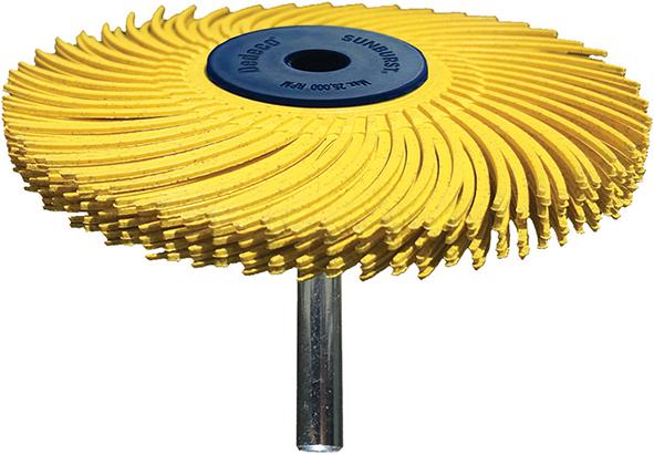 RadialschleifSchaftbürsteØ 76x6,4mm A220 rotbraun Typ TC, S6x40mm Tyrolit