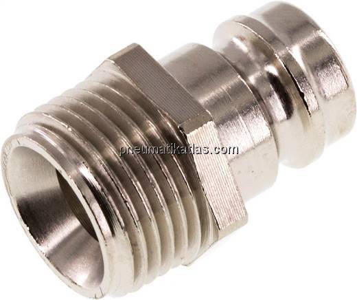 Temperierkupplungsstecker 13mm Zapfen,G 3/8"(AG)