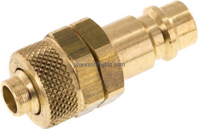 Kupplungsstecker (NW7,2) 10x8mm Schlauch, Messing