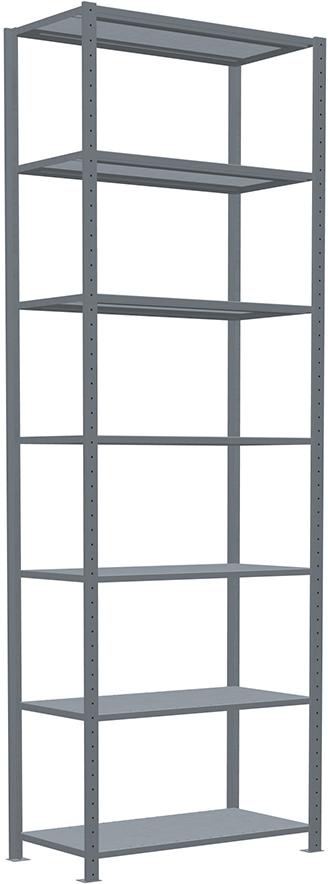 Steckregal B1000xT500xH3000 mm Grundfeld 7 Böden vzk Fachlast 150kg