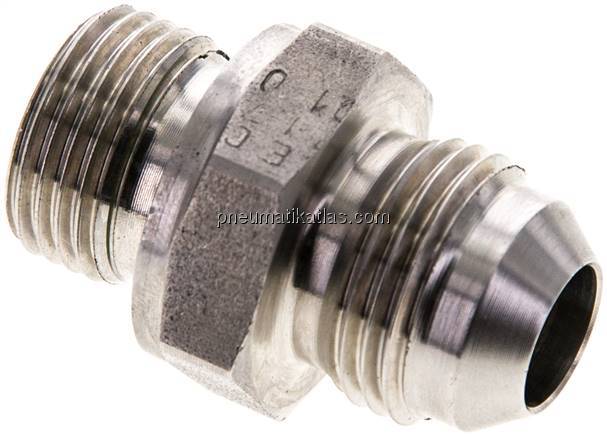 Doppelnippel M 18x1,5-UNF 3/4"-16(JIC), V4A