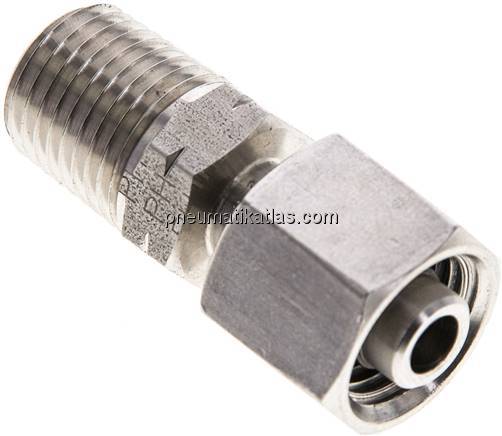 Einstellb. Schneidringverschr. 8 L-NPT 1/4", 1.4571