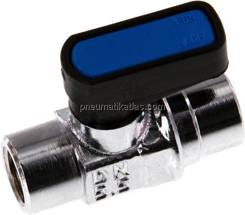 Messing-Minikugelhahn Rp 1/8"-Rp 1/8" (IG), PN 20