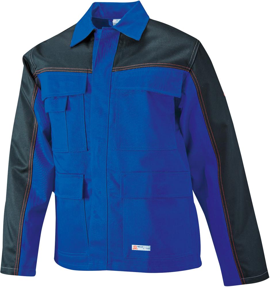 Jacke Weld Shield, Gr.64,kornblau/schwarz