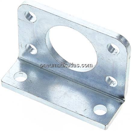 Fußwinkel für Rundzylinder, Ø 40 mm